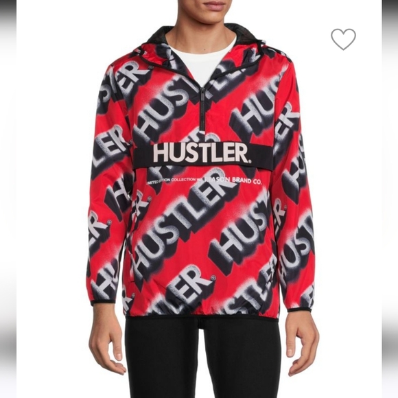 Men's Hustler Hoodie NWT Sz.S Windbreaker Material Pullover By Reason Brand - Picture 1 of 7